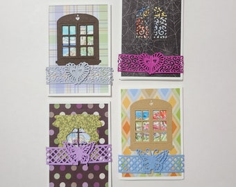 Trifold Belly Band All Season Greeting Card Stationery Set