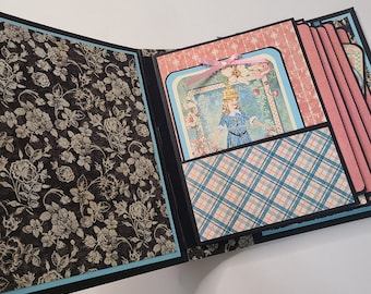 Handmade Mini Album Scrapbook - Ready for Photos - Alice's Tea Part (Treat Yourself) Graphic 45