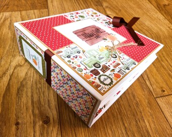 Handmade Mini Album Scrapbook - Ready for Photos - Carta Bella Happy Fall, Y'all