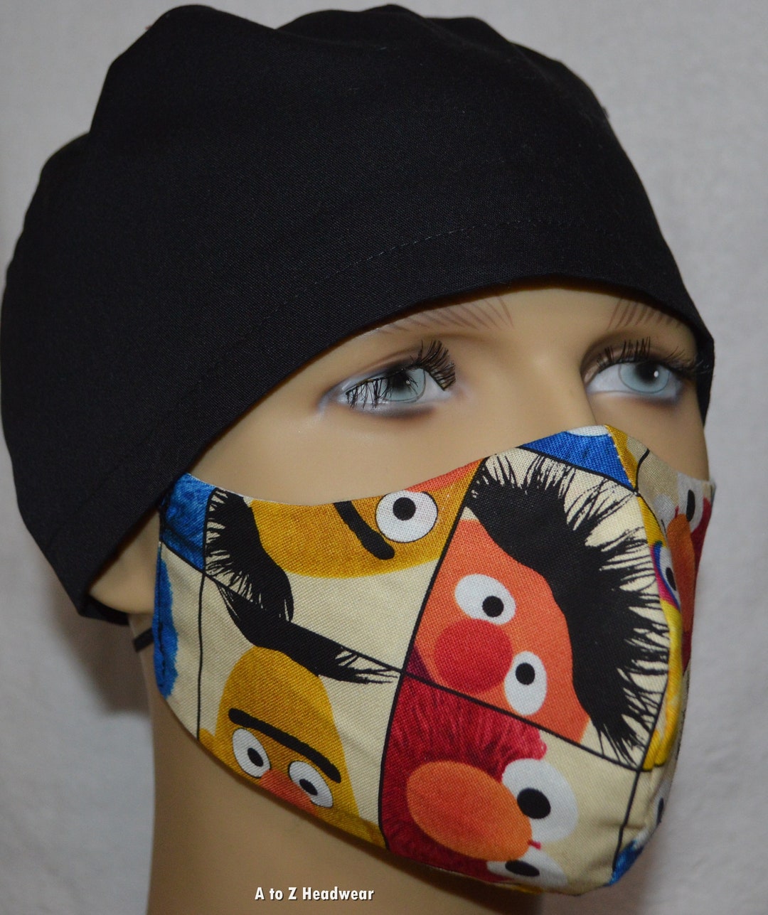 Sesame Street Characters Block Face Mask for Baby, Toddlers, Kids ...