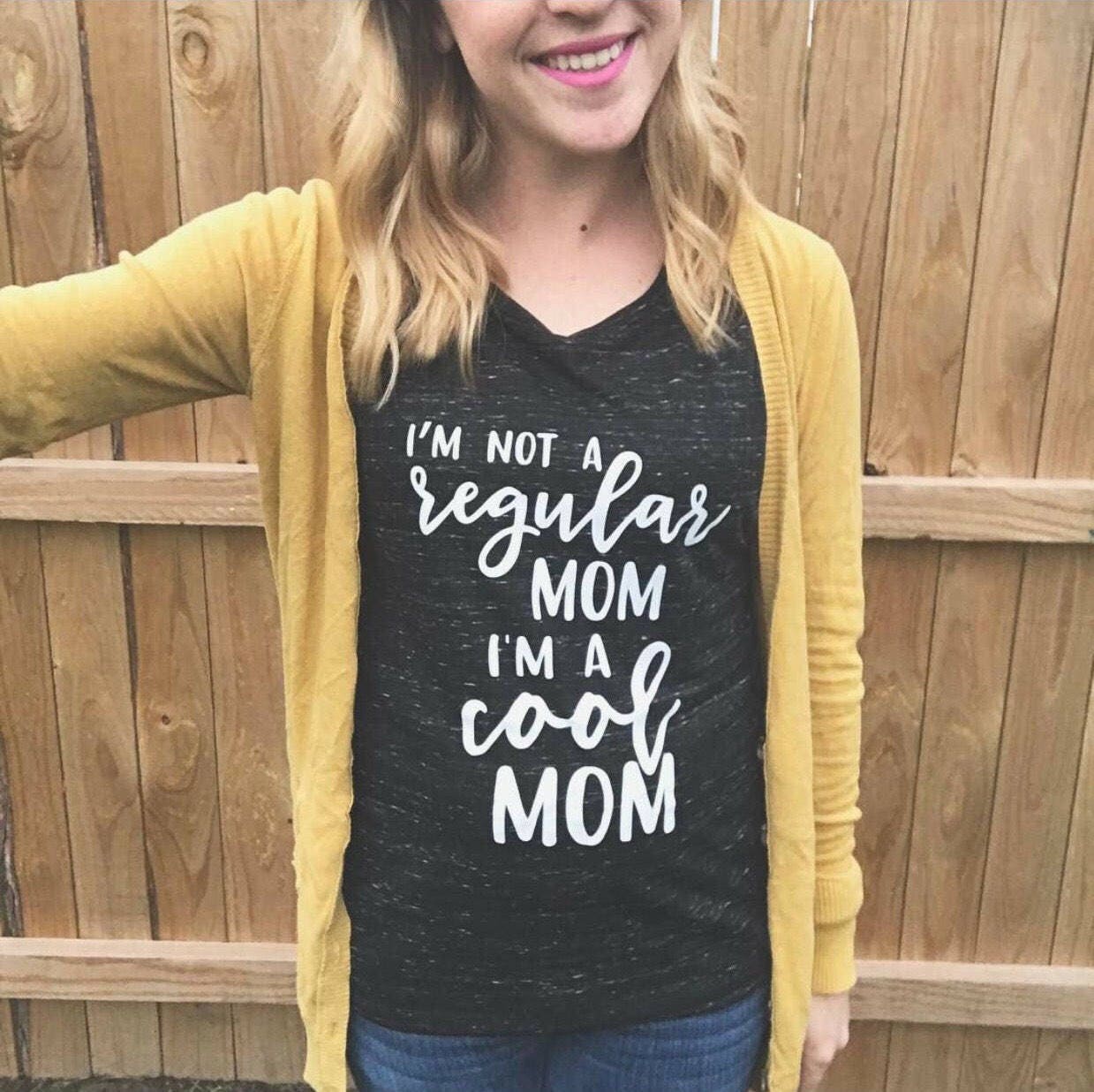 Im not a regular mom im a cool mom womens muscle tank mom etsy