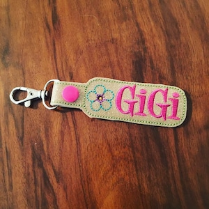 Llavero Gigi, llavero Gigi, tirador de cremallera, regalo para la nueva abuela, llavero, regalo para el día de los abuelos