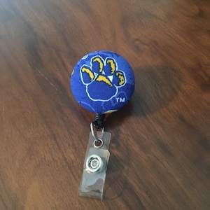 Pitt ID badge holder, university of Pittsburgh badge reel, new Pitt colors, medical badge holder, gift giver