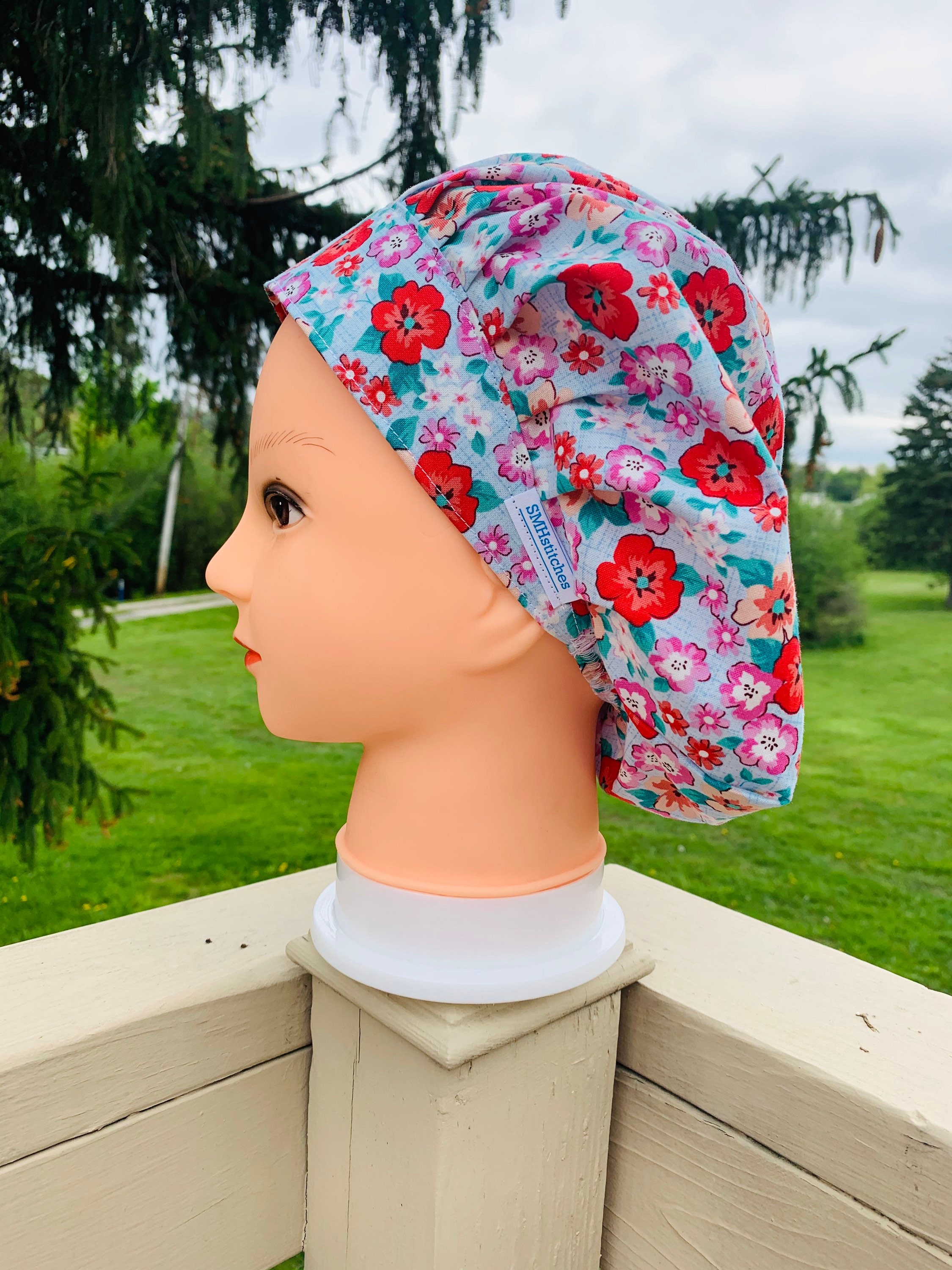 Bouffant Style Surgical Cap Scrub Hat 