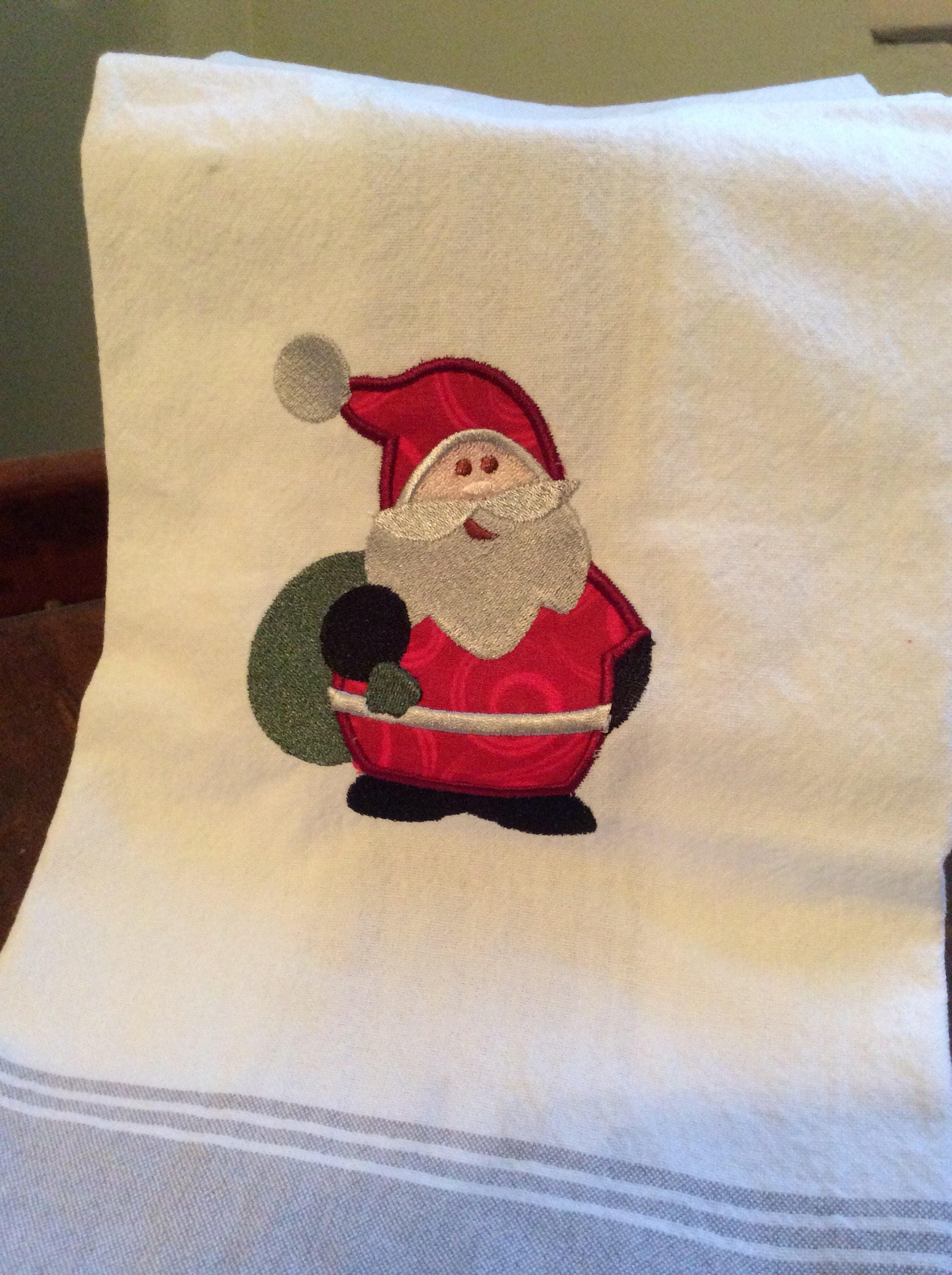 Christmas cotton tea towel/glass cloth Santa Claus Christmas cotton tea towel/glass cloth Santa Claus