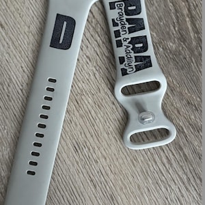 Dad, Papa, Daddy, PopPop, Grandpa  Personalized Watch Band, Custom Gift, Kids Names Watch Band