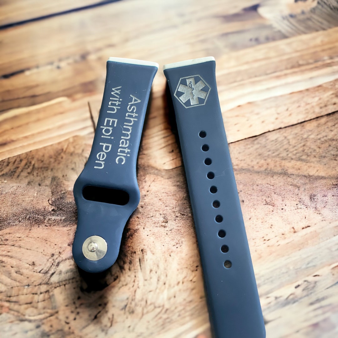 Personalized Medical Alert Watch Band Compatible With Apple Etsy