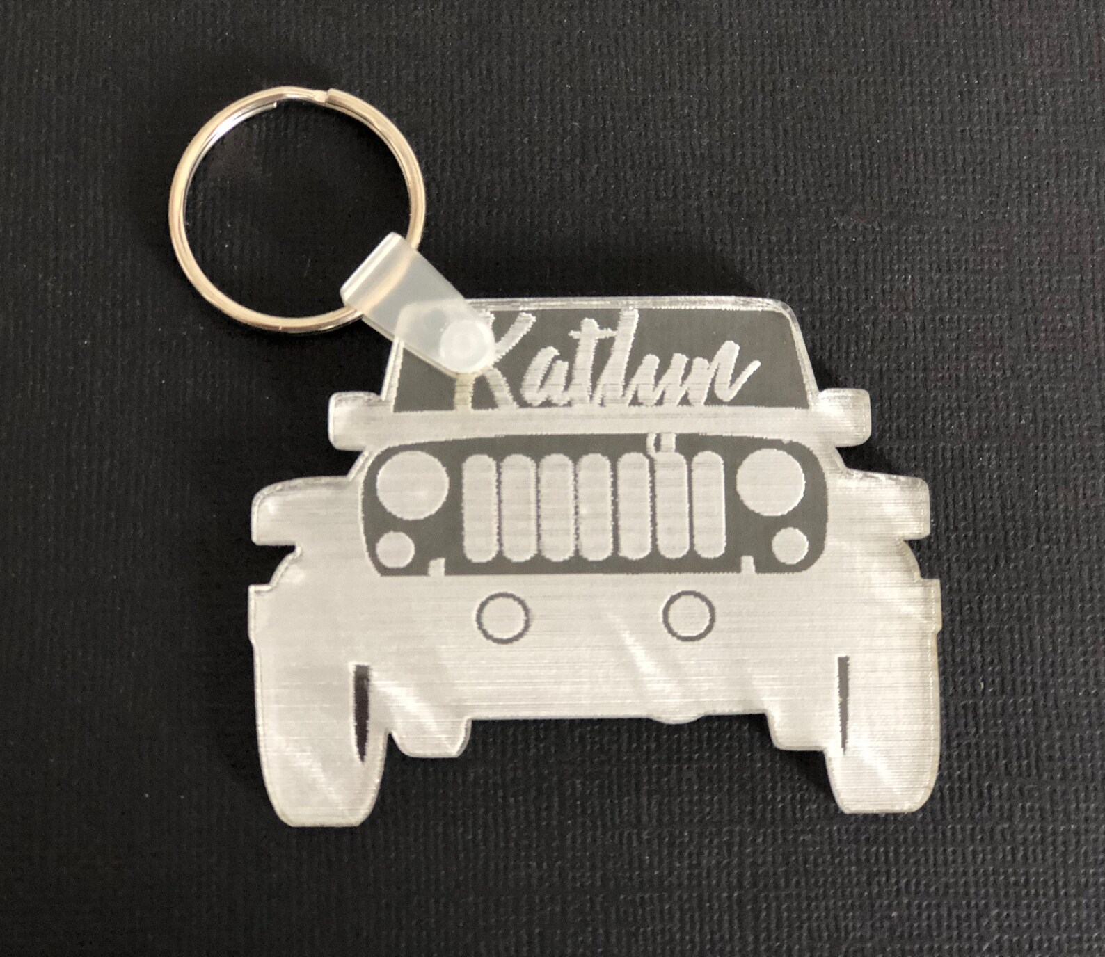 Jeep Key Chain Personalized Acrylic Laser cut Etsy