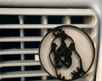 Clip para ventilación de coche con forma de pollo, ambientador recargable