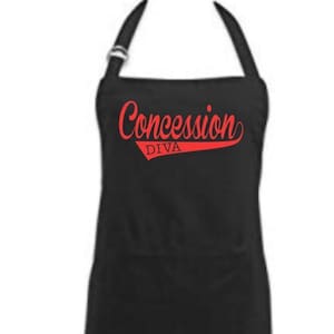 Funny Concession Stand Apron - &quot;Concession Diva&quot;