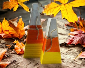 Rustic Wood Candy Corn, Fall Decor, Halloween, Home Decor, Fall