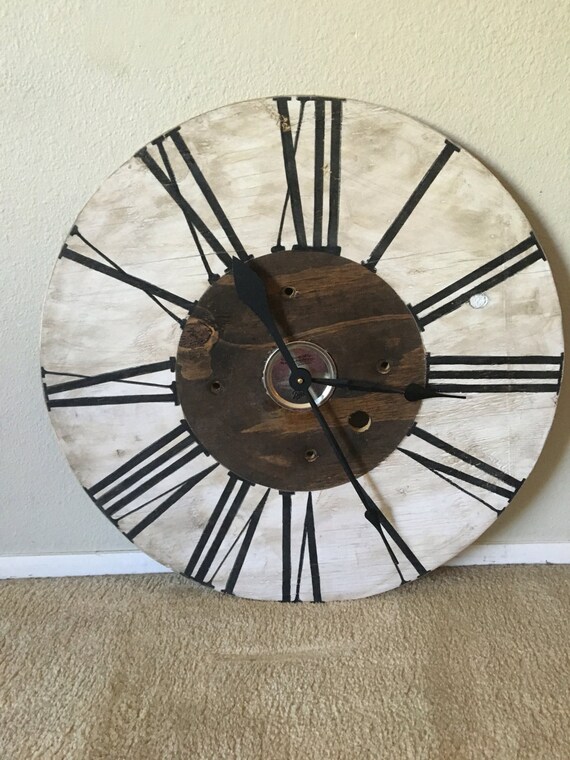 Items similar to Large Farmhouse Clock on Etsy