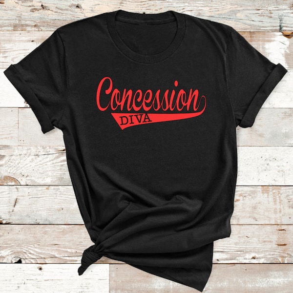 Concession Diva T-shirt, Funny Concession Stand t-shirt