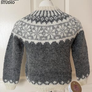 Handmade Icelandic Wool Sweater for Children