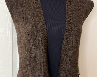 Chaleco de lana islandesa hecho a mano/tejido a mano: ¡clásico, acogedor y atemporal!