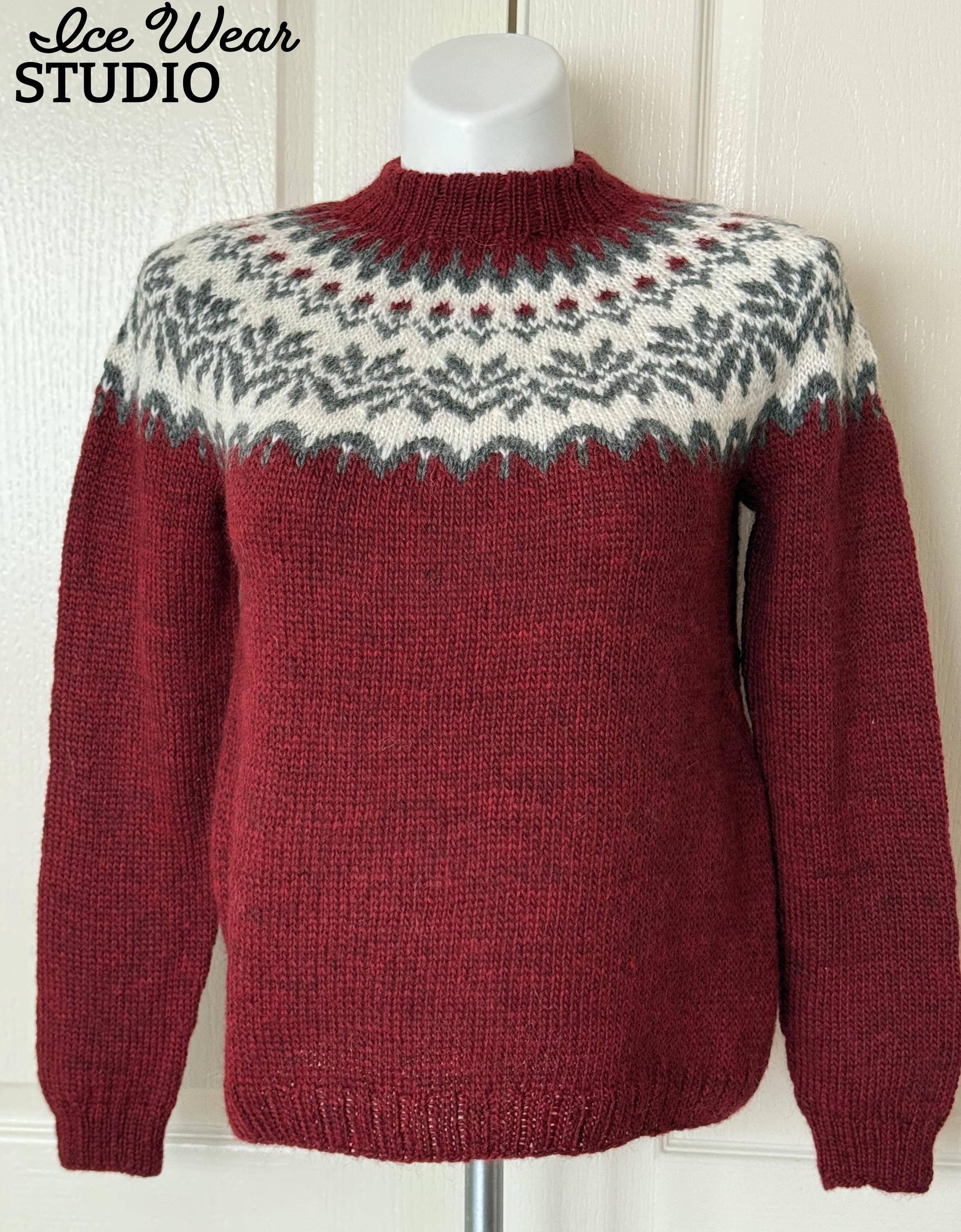 手編みアイスランドウールセーター - Etsy 日本