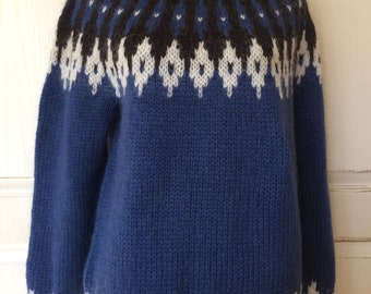 Icelandic Wool Sweater - Hand Knitted With Icelandic Wool
