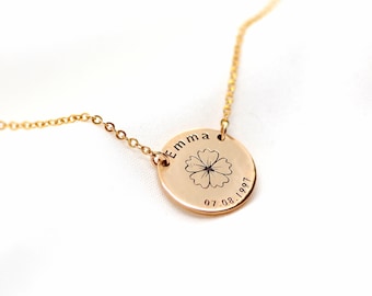 Custom Name Necklaces | Hawaiian Gold Name Plate | 14K Gold Filled Name Plate | Name pendant