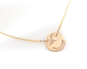 Custom Name Necklaces | Hawaiian Gold Name Plate | 14K Gold Filled Name Plate | Name pendant
