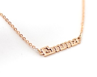 Custom Name Necklaces | Hawaiian Gold Name Plate | 14K Gold Filled Name Plate | Name pendant