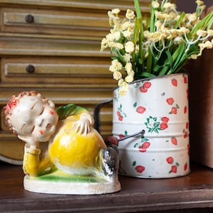 Vintage Chalkware Angel - Lemon Boy -Peede Carlton Ware