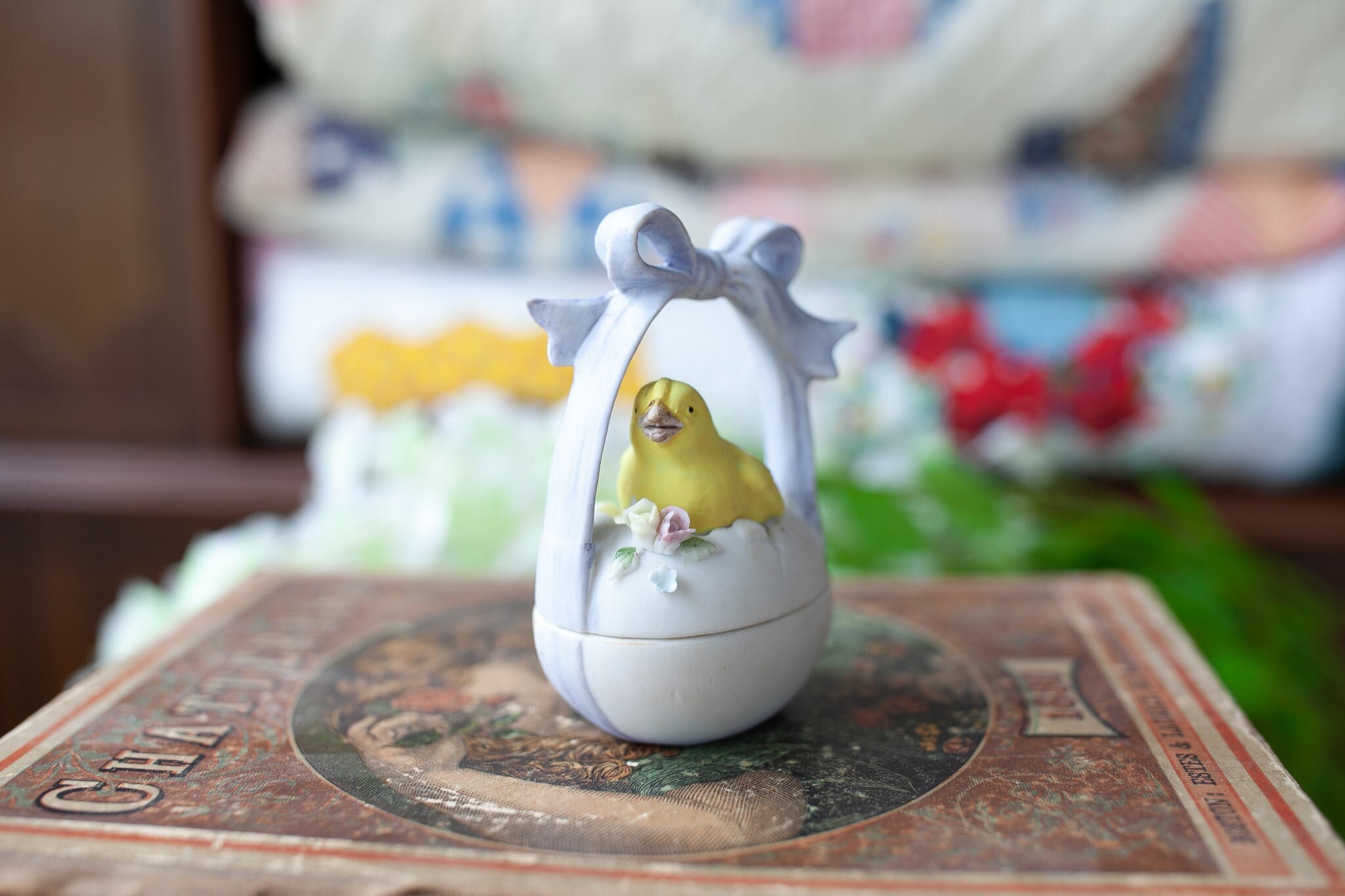 ヴィンテージ ひよこと卵 - 磁器製 レフトン イースター