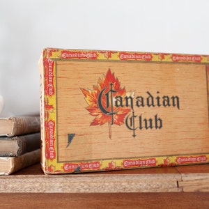 Vintage Cigar Box- Canadian Club Cigar Box