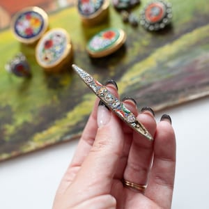 Vintage Micro Mosaic Pin - Brooch