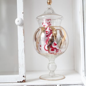 Vintage Glass Jar - Lidded Jar