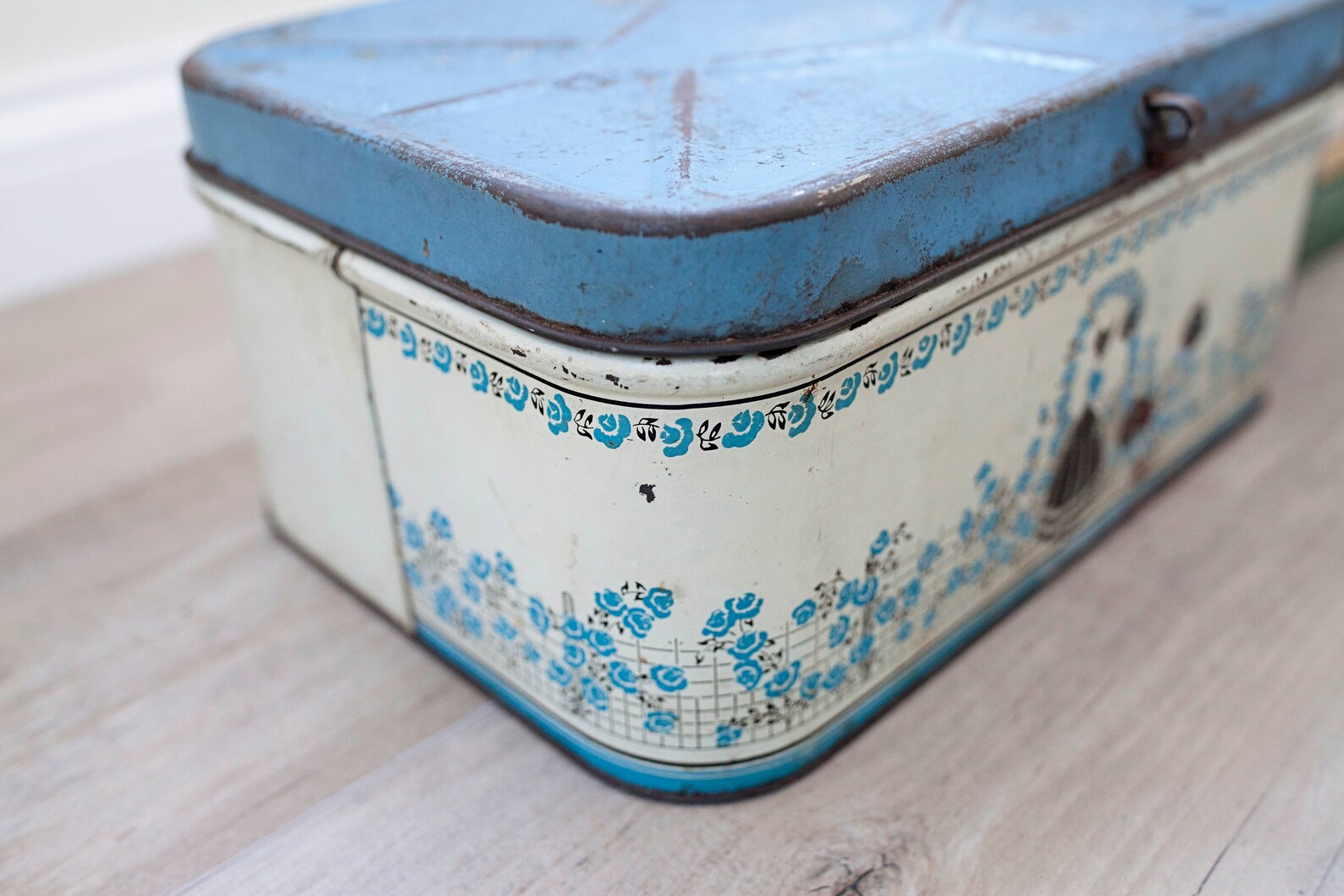 Vintage Blue Bread Boxvintage kitchen Etsy