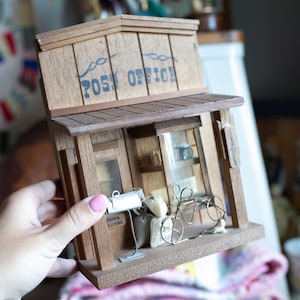 Vintage Post Office - Shadow Box Art