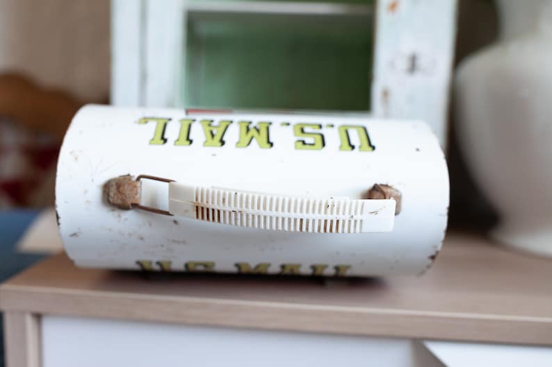 Vintage Mailbox Lunchbox - Metal Lunchbox immagine 7