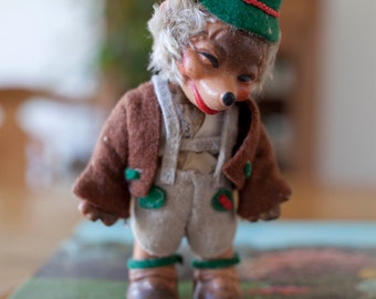 Steiff Mucki Hérisson 12 Cm #8712.80 - Années 1960 - Avec étiquettes - TBE