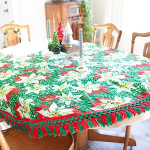 Vintage Christmas Tablecloth