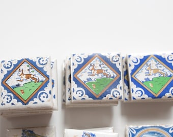 Vintage Tile - Small Tile - Dutch Tile - Netherlands- Porcelain Tile - Qty 1 Rabbit Tile