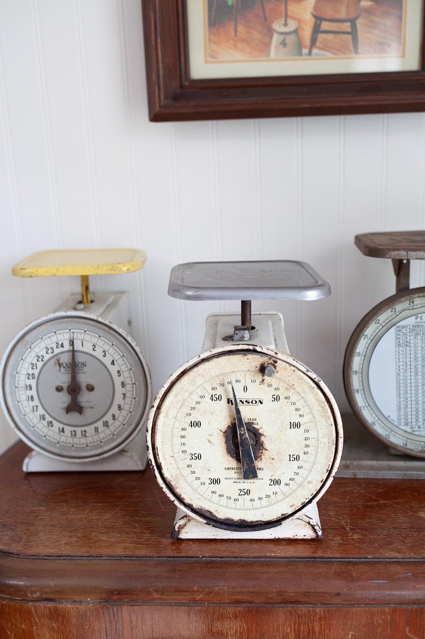 ヴィンテージスケール - キッチンスケール -Hanson- 500グラムスケール