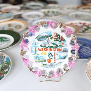 Souvenir Plate -Tourist Plate -Washington Plate