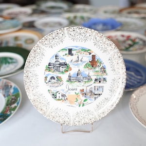 Tourist Plate - Iowa- Souvenir Plate