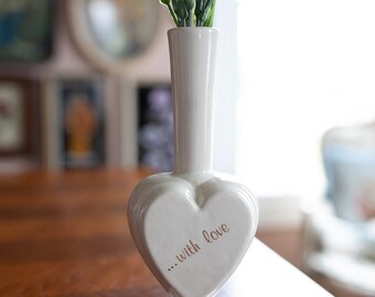 Vintage Haeger Vase- Heart Vase- Heart With Love Vase