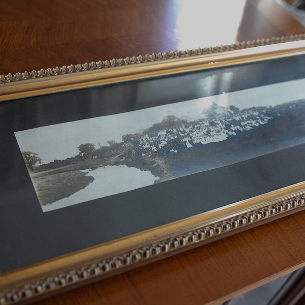 Panoramic Photograph Framed - Antique Yardlong Photo