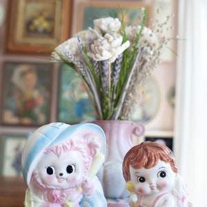Vintage Vases- Vintage Porcelain Vase- Nursery Decor- Pastel