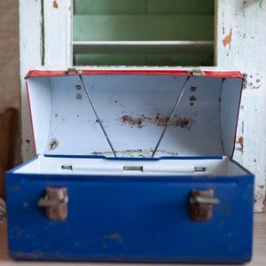 Vintage Mailbox Lunchbox - Metal Lunchbox immagine 9