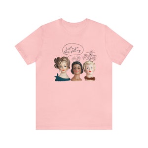 Let&#39;s Go Thrifting -Lady Head Vase Shirt- Headvase Shirt - Vintage Love Shirt -Unisex Jersey Short Sleeve Tee