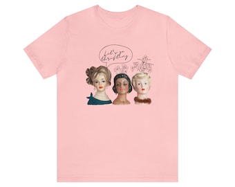 Let&#39;s Go Thrifting -Lady Head Vase Shirt- Headvase Shirt - Vintage Love Shirt -Unisex Jersey Short Sleeve Tee