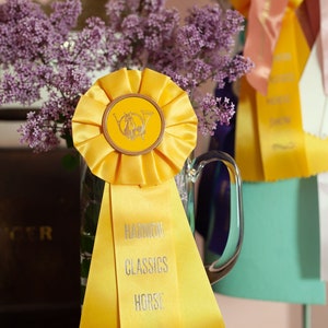 Vintage Prize Ribbon - Yellow Prize Ribbon