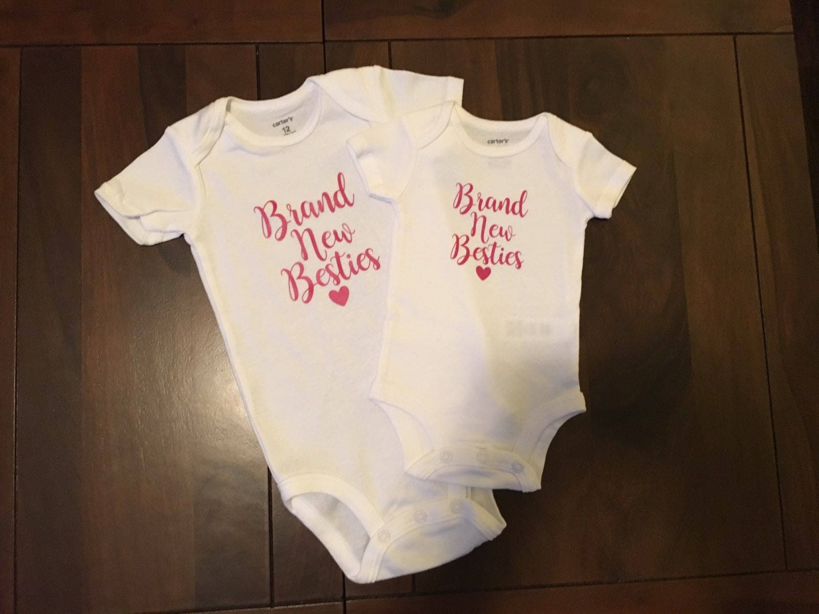 Brand New Besties Matching Onesies for Babies Best Friends Etsy