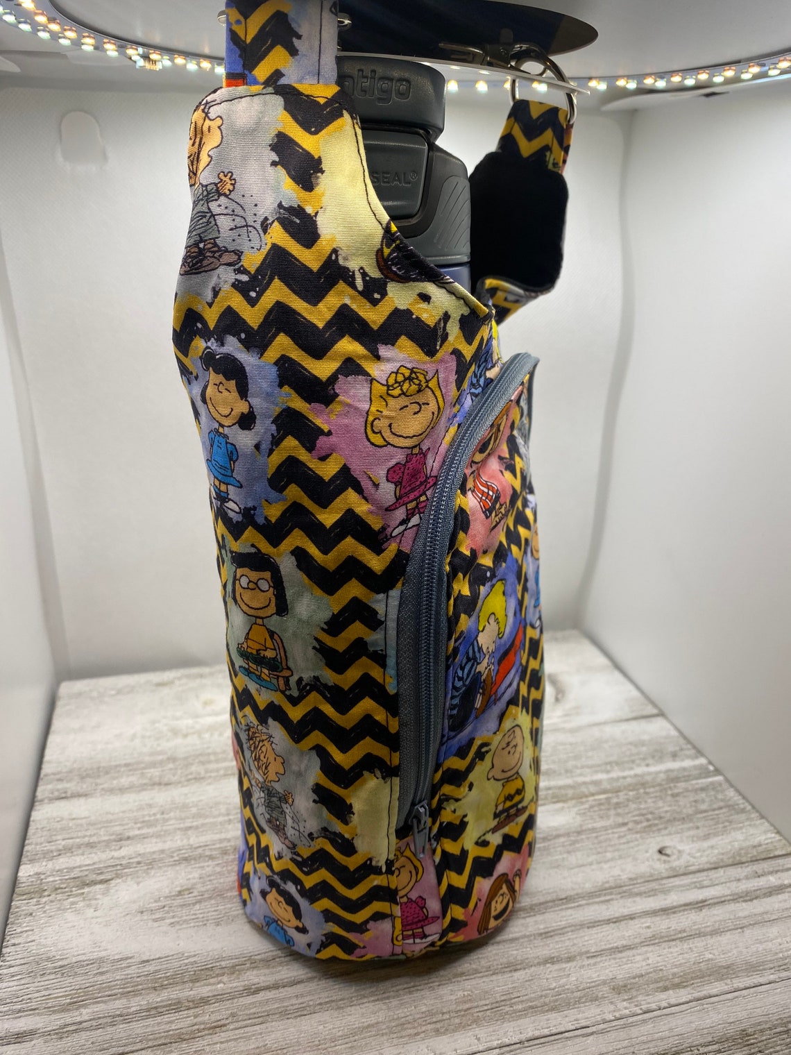 water bottle crossbody in signature canvas