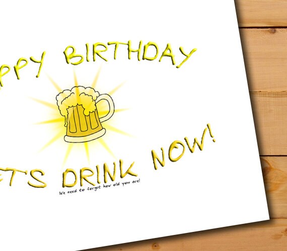 Printable Greeting Card / Birthday Card / Happy Birthday Card - Etsy