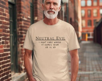 Neutral Evil, T-shirt w stylu Softstyle, Unisex
