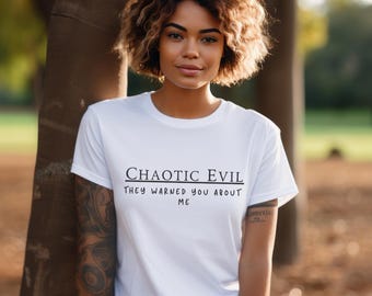 Chaotic Evil, T-shirt w stylu Softstyle, Unisex